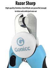 Load image into Gallery viewer, gonicc Dog & Cat Pets Nail Clippers and Trimmers - with Safety Guard to Avoid Over Cutting, Free Nail File, Razor Sharp Blade - Professional Grooming Tool for Large and Small Animals
