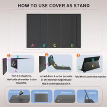 Load image into Gallery viewer, Portable Monitor Bundle - InnoView 15.8'' Black & 15.6'' Silver 1080P FHD External Screen IPS HDR USB-C HDMI Gaming Monitor for Laptop PC Smartphone with Protective Case