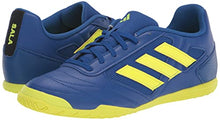 Load image into Gallery viewer, adidas Men's Super Sala 2 Soccer Shoe, White/Bold Aqua/Bold Aqua, 13.5