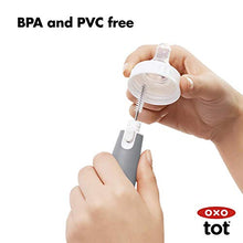 Load image into Gallery viewer, OXO Tot Bottle Brush with Nipple Cleaner and Stand (Teal (2-Pack))