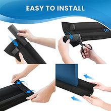 Load image into Gallery viewer, Everlasting Comfort Under Door Draft Stopper - Thicker 2" Foam Strip Blocks 50% More Noise and Wind - Seal Bottom of Doors 30" to 36" - Interior Front Door Sweep, Blocker, Soundproofing Guard