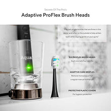 Load image into Gallery viewer, AquaSonic Black Series PRO Ultra Whitening 40,000 VPM Rechargeable Electric Toothbrush w/Revolutionary Wireless Charging Glass, 6 Adaptive Proflex Brush Heads & Travel Case - 4 Modes w Smart Timer