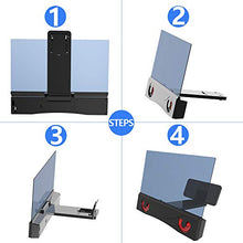 Load image into Gallery viewer, LAIKETE 12" 3D Mobile Phone Screen Magnifier with Bluetooth Speakers, Anti-Blue Light Cell Phone Screen Amplifier Enlarger for Movie,Video and Gaming, Compatible All Smartphones