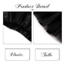Load image into Gallery viewer, Relbcy Layered Tutu Skirt Tulle Ballet Skirt Party Bubble Dress Skirt Princess Tutu Skirts for Women and Girls (Black)