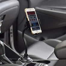 Load image into Gallery viewer, Cup Phone Holder for car Universal Adjustable Gooseneck Portable Cup Holder Car Mount for iPhone X / 8/8+ / 7/7 Plus / 6/6+, Samsung