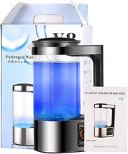 Load image into Gallery viewer, DQXY Hydrogen Water Bottle Generator,Portable Hydrogen Water Ionizer Machine,Hydrogen Rich Water Maker 2L Large Capacity Health Cup for Family Use