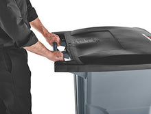 Load image into Gallery viewer, Rubbermaid Commercial Products Brute Rollout Plastic Trash/Garbage Can/Bin with Wheels, 65 GAL, for Restaurants/Hospitals/Offices/Back of House/Warehouses/Home, Gray (FG9W2100GRAY)