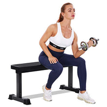 Load image into Gallery viewer, MaxKare Flat Weight Bench 600 LBS Capacity 42x18.5x19'' Workout Exercise Fitness Bench Thick Backrest Cushion for Home Gym Strength Training