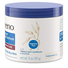 Load image into Gallery viewer, Aveeno Skin Relief Intense Moisture Repair Cream with Triple Oat Complex, Ceramide & Rich Emollients, Steroid- & Fragrance-Free Moisturizing Body Cream for Extra-Dry Skin, 11 oz