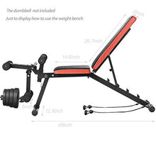 Load image into Gallery viewer, Wesfital Adjustable Weight Benches, Utility Workout Bench Strength Training Bench Incline/Decline for Home Gym
