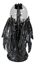 Load image into Gallery viewer, Ebros Gift Mythical Fantasy Gothic Guardian Dragon Duo with Crystal Static Plasma Storm Ball Table Lamp Sculpture Medieval Home Decor Globe Lights As Enchanting Renaissance Dragons Accent Statue