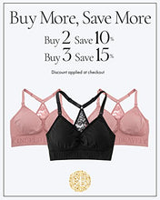 Load image into Gallery viewer, Kindred Bravely Sublime Lace Back Seamless Nursing Bra | Wireless Racerback Maternity Bra (Black, Medium)