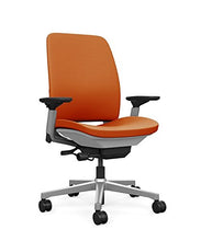 Load image into Gallery viewer, Steelcase Amia Task Chair: Platinum Frame/Base - 4 Way Adjustable Arms - Standard Carpet Casters