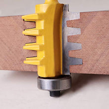 Load image into Gallery viewer, Kowood 1/4" Shank Reversible Finger Glue Joint Router Bit for Woodworking. Bearing Finger Joint for DIY Door Table Cabinet Shelve Furniture