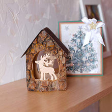 Load image into Gallery viewer, Forest Decor Nativity Scene Tealight Candle Holder, Christmas Candle Holder, Rustic Decor, Holiday Decoration, Handmade in Germany