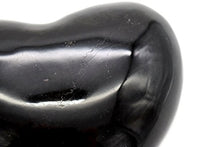 Load image into Gallery viewer, Black Onyx Aragonite Heart Figure, 4.75" Wide, 4" Long, 2" Tall, (1.6lb), Carved from Real North American Black Onyx Aragonite - The Artisan Mined Series by hBAR