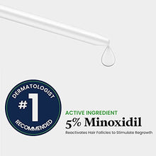 Load image into Gallery viewer, 5% Minoxidil Extra Strength Hair Regrowth Treatment by Just For Men, Topical Solution for Hair Loss, Thinning & Balding, Unscented, Includes Dropper, 3 Month Supply