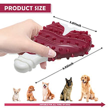 Load image into Gallery viewer, Strong Rubber Dental Toy for Your Dog Chewing, Nylon and Rubber Dog Bone Toy Reduces Boredom, Dog Teething Trainning Toys ,Chew Toys for LargeMediumSmall Puppies (Steak), 2.88inch-4.88inch
