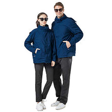 Load image into Gallery viewer, 3 in 1 Outdoor Jackets Softshell Windbreaker Waterproof Hooded Rain Coat Warm Fleece Jackets for Men Women Skiing Climbing Traveling
