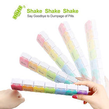 Load image into Gallery viewer, AUVON iMedassist Weekly Pill Organizer Arthritis Friendly, BPA Free Travel 7 Day Pill Box Case with Spring Open Design and Large Compartment to Hold Vitamins, Cod Liver Oil, Supplements and Medication