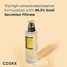 Load image into Gallery viewer, COSRX Snail Mucin 96% Power Repairing Essence 3.38 fl.oz, 100ml, Hydrating Serum for Face with Snail Secretion Filtrate for Dark Spots and Fine Lines, Not Tested on Animals, No Parabens, No Sulfates, No Phthalates, Korean Skincare