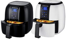 Load image into Gallery viewer, Ovente Electric Air Fryer 3.2-Quart for Grilling Roasting with Digital LED Touch Display Non-Stick Fry Basket & Pan, 1400 Watt Power Air Oven & Oilles Cooker with Temperature Control, Black FAD61302B