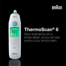 Load image into Gallery viewer, Braun ThermoScan 6, IRT6515 – Digital Ear Thermometer for Adults, Babies, Toddlers and Kids – Fast, Gentle, and Accurate with Color Coded Results