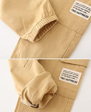 Load image into Gallery viewer, Feidoog Toddler Baby Boys 2 Pack Sweatpants Solid Cotton Elastic Waist Trousers Active Jogger Pants,Blue+Khaiki,4-5T