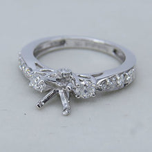 Load image into Gallery viewer, Dazzlingrock Collection 0.45 Carat (ctw) 18K Round Diamond Bridal Semi Mount Engagement Ring 1/2 CT, White Gold, Size 6