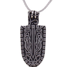 Load image into Gallery viewer, Asoodehdelan Silver Pt Cyrus The Great Farvahar Necklace Chain Iranian Persian Faravahar Gift (18" Chain)