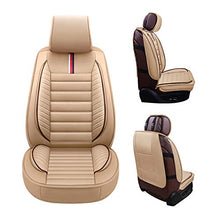 Load image into Gallery viewer, Oasis Auto Tailor Fit Seat Covers Compatible with 2009-2022 Ford F-150 F150 F-250 F250 F350 F350 (FF-01 Full Set, Tan)