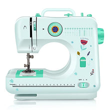 Load image into Gallery viewer, Portable Sewing Machine for Beginners, 12 Built-in Stitches Mini Embroidery Sewing Machine for Household Crafting & DIY