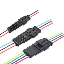 Load image into Gallery viewer, OSOF 30Pcs/Pack (2 + 3 + 4 Pin Way) 16AWG Car Male & Female Waterproof Electrical Connectors Plug Socket Kit With 10cm Wire 1.5mm Series Terminal Connector