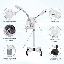 Load image into Gallery viewer, 2 in 1 Facial Steamer With 5X Magnifying Lamp For Salon Spa Beauty