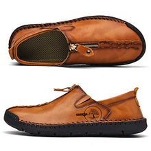 Load image into Gallery viewer, Shaire Men's Casual Slip on Loafers Mens Breathable Comfortable Dress Shoes Brown