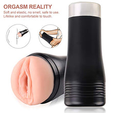 Load image into Gallery viewer, 3D Delûxe P'ôçkêt P'ûššy P'ûššyfoot Deluxe Cup Tight D-e-ep T'hroat O'r^al Cup Lifelike Pocket Pussyfoot for Men Pleasure Toy Sèxy Underwear for Men Deluxe Sexyy Adullt Toys Tshirt - Black