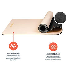 Load image into Gallery viewer, Retrospec Laguna Yoga Mat for Men & Women - Non Slip Excercise Mat for Yoga, Pilates, Stretching, Floor & Fitness Workouts, Quartz, Model:3549