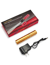 Load image into Gallery viewer, Lipstick Stun Gun for Women, self Defense Flashlight Stun Guns with Safety Disable Pin.Wall Charger Included (Gold)