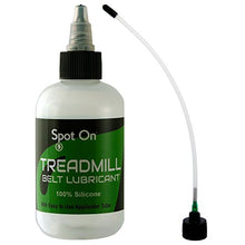 Load image into Gallery viewer, Spot On 100% Silicone Treadmill Belt Lubricant - Made in The USA - with Both a Precision Twist Cap and an Application Tube for Easy, Full Belt Width Lubrication