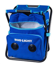 Load image into Gallery viewer, Bud Light Beach/Tailgate/Picnic Chair & Insulated Cooler Bag with Built in Rechargeable Bluetooth Speaker