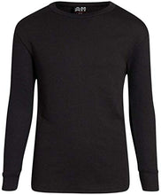 Load image into Gallery viewer, Arctic Hero Boys 2-Pack Thermal Underwear Top and Pant Set - Black/Ecru - 8/10