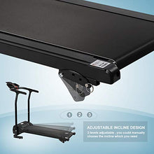 Load image into Gallery viewer, Smart 2HP Electric Folding Treadmill, 3 Levels Manual Incline Fitness Motorized Running Jogging Exercise Machine with W/PAD Holder, Hand Grip Pulse Sensor for Home Gym Cardio Workout Training Indoor