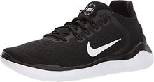 Load image into Gallery viewer, Nike Women's Free RN 2018 Running Shoe Black/White Size 8 M US