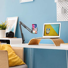 Load image into Gallery viewer, Klsniur Cell Phone Holder, Universal Phone Stand Clip Lazy Bracket Flexible Articulating Arm Phone Mount Compatible with iPhone 11 Pro Xs Max XR X 8 7 6 6s Plus, Samsung S10 S9 S8 S7 S6