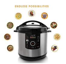 Load image into Gallery viewer, Megachef MCPR-3500 12 Quart Digital Pressure Cooker with 15 Presets, Silver