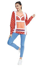 Load image into Gallery viewer, Goodstoworld Tacky Ugly Christmas Sweater Hip Hop Sweatshirts Juniors Girls Boys Jumper 3D Sex Bra Printing Shirts Xmas Holiday Tacky Hoodie for Women Men Size Red XXL