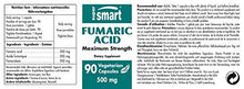 Load image into Gallery viewer, Supersmart - Fumaric Acid 500 mg - May Help to Reduce Patches of Peeling Skin - Anti Inflammatory Supplement | Non-GMO & Gluten Free - 90 Vegetarian Capsules