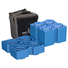 Load image into Gallery viewer, RVMATE RV Leveling Blocks, 10 Packs and Camper Metal Wheel Chock Stabilizer 2 Packs