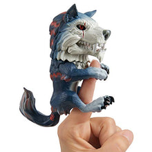 Load image into Gallery viewer, Untamed Dire Wolf by Fingerlings – Midnight (Black and Red) – Interactive Collectible Toy – By WowWee