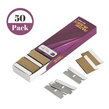 Load image into Gallery viewer, Bates- Single Edge Razor Blade, 50 pc, Razor Blades Scraper, Razor Blades Single Edge, Scraper Blades, Flat Razor Blade, One Edge Razor Blade, Single Sided Razor Blade, Single Edge Blades, Razor blade